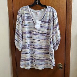 Lularoe Renee Balloon Sleeve Top size M NWT!!!